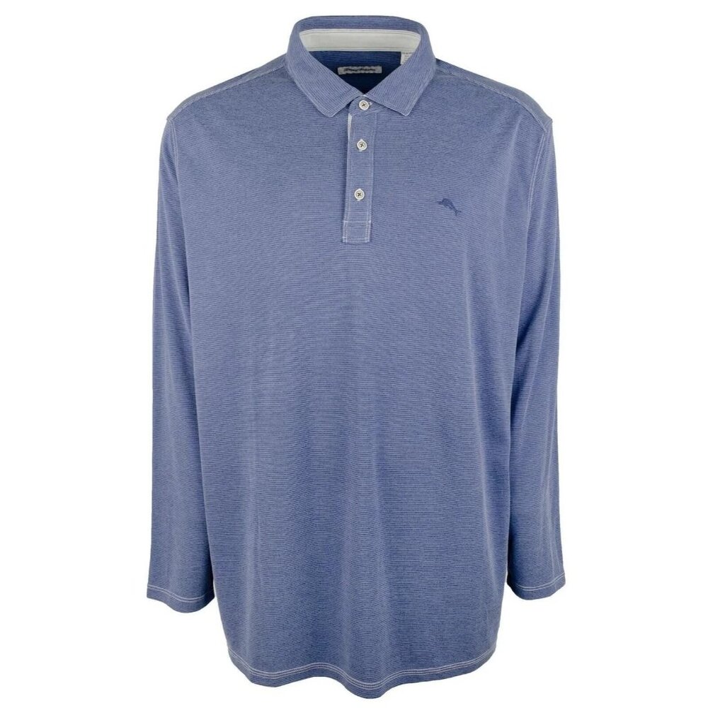 Tommy Bahama Paradise Cove LS Polo Men’s 3XLT Caspian Sea Shirt